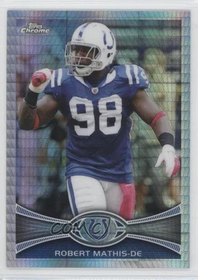 2012 Topps Chrome Prism Refractor /216 Robert Mathis #5 - Image 1 of 2