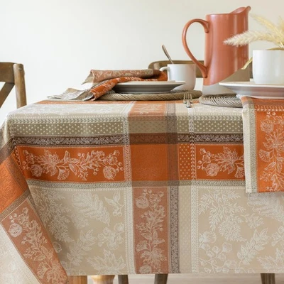 Heirloom Harvest Yarn Dyed Jacquard Fabric Table Cloth, Fall, Harvest and Tha... - Image 1 of 4