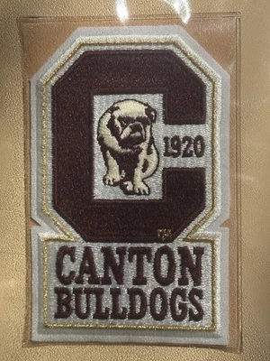 Canton Bulldogs Patch Willabee Ward Golden Age Patch Collection NFL Ohio APFA - Image 1 of 3