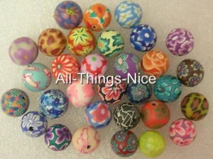 100 Polymer FIMO Ton 8 mm RUND Zwischenring Perlen Halskette Armband Schmuckherstellung - Bild 1 von 1