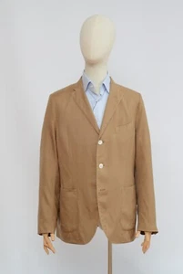 Boglioli Luxury Men's Brown Wool & Silk K Jacket Blazer Size 52 Made in Italy - Picture 1 of 16