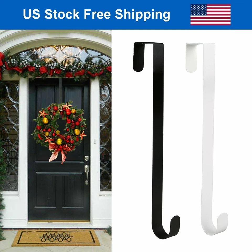 Вешалка над дверью для домашнего венка держатель уличный металлический венок крюк 15 дюймов - Изображение 1 из 1