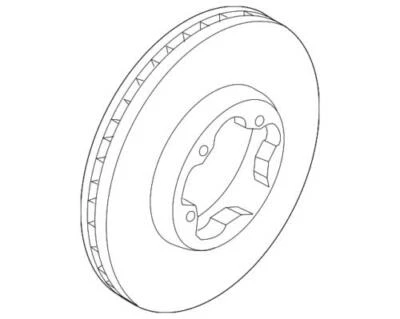Genuine Ford 2017-2024 Transit-250 Transit-350 Disc Brake Rotor Front CK4Z1125J - Image 1 of 2