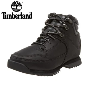 Timberland Boots Hiker Boys Girls Black Leather Waterproof Ankle Shoes UK 12-1 - Picture 1 of 6