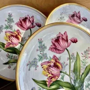 Lot of 5 Vintage Garden Flowers TULIP #6 by Spode Y8530 - Picture 1 of 9