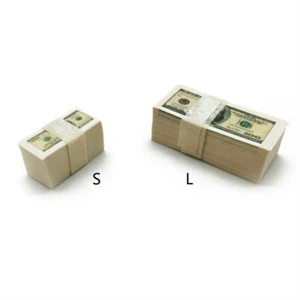Puppenhaus Miniature Ein Bündel Bargeld amerikanische Hundert-Dollar-Scheine Modellzubehör - Bild 1 von 9