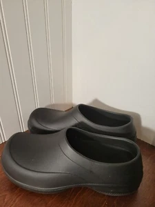 Tredsafe Men's 5 Women's 6 Black Slip Resistant  Casual Slip-On Clogs Shoes  - Picture 1 of 5