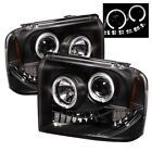 Spyder Black Projector Headlights - LED Halo for 05-07 Ford F-250, F-350, F-450