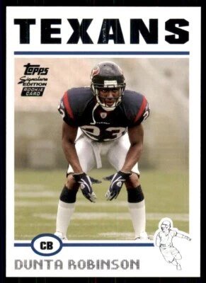 2004 Topps Signature Edition Rookie #74 Dunta Robinson /499 Houston Texans SP RC - Image 1 of 2