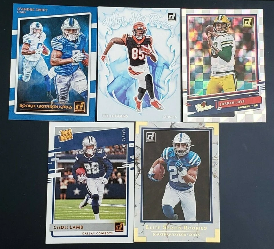 2020 Donruss Football ROOKIE INSERTS with Canvas and Optic Previews You Pick - Image 1 of 1