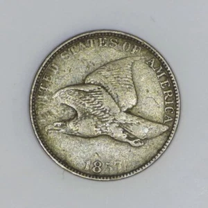 ~EARLY AMERICAN COBRE~ 1857 Flying Eagle centavo pequeño F e264 - Imagen 1 de 2