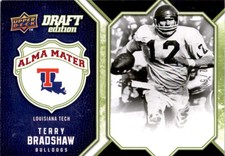 2009-10 Upper Deck Draft Edition Alma Mater Green #AMTB Terry Bradshaw