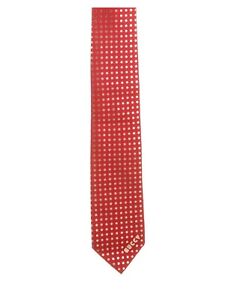NEW GUCCI Red GUCCY Star Print Men’s Silk Tie 3.25”