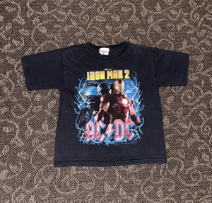 Youth ACDC x Iron Man 2 Official T-Shirt Soundtrack Movie Promo Graphic Tee🔥 - Picture 1 of 9