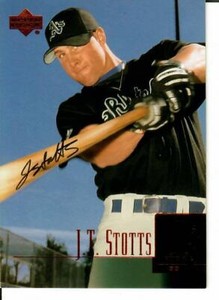 "Oakland Athletics" J.T. Stotts Signed UPPER DECK Trading Card Todd Mueller COA