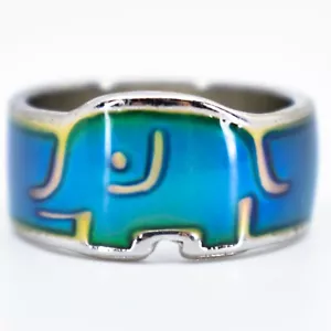 Anillo de humor de moda que cambia de color para niños con forma de elefante bebé - Imagen 1 de 7