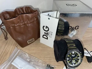 D&G Dolce and Gabbana DW0193 Navajo Chronograph Multifunction Gunmetal Watch - Picture 1 of 6