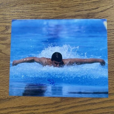 Foto firmada por Mark Spitz 8x10 nadador olímpico autógrafo medallista de oro Foto 1 de 2