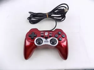 Like New Playstation 3 Ps3 Hori Horipad 3 Turbo Wired Metallic Red Controller - Picture 1 of 2