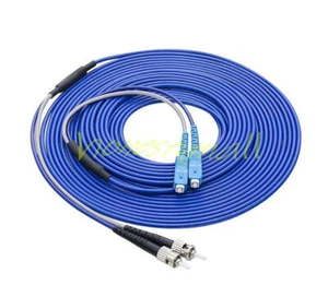 Armored Kabel Sc UPC Zu St UPC Sm 9/125 Duplex Faseroptik Patch Kabel 200M - Bild 1 von 5