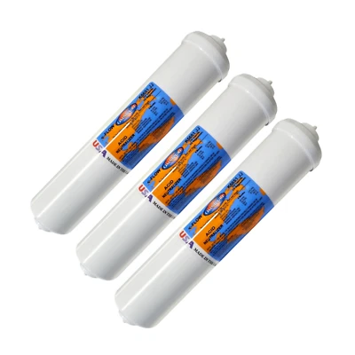 Omnipure K5651-JJ Inline Calcite/Magnesium 12" x 2.5" Port 1/4" QC 3PK - Image 1 of 2