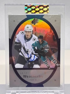 21-22 Jasper Weatherby #VV-JW Rookie Auto Clear Cut San Jose Sharks - Bild 1 von 2
