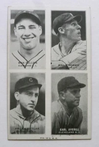 1937 Exhibits Bob Feller Averill Indians *RARE* NRMINT -  - Picture 1 of 3
