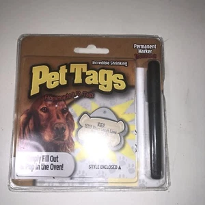 Collar Tags For Pets. Dog Bone. Incredible Shrinking Pet Tags - Imagen 1 de 2