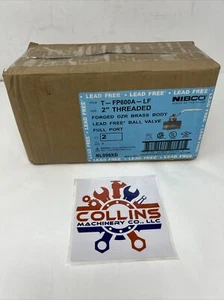 (Lot of 2) NIBCO #600 T-FP600A-LF 2" Full Port Threaded Ball Valve NL998XD - Picture 1 of 11