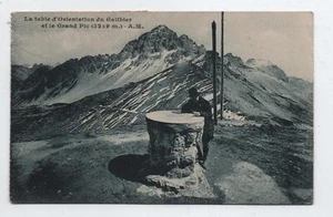 LA TABLE D'ORIENTATION DU GALIBIER ET LA GRAND PIC - cartolina viaggiata - Bild 1 von 2