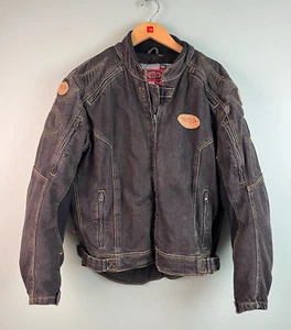 CORTECH DSX Racing Jacket Motorcycle Motorcross Black Denim Jean Lined LG 44 - Picture 1 of 11
