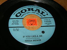 TERESA BREWER - IF YOU LIKE A ME - MEXICALI ROSE - LISTEN - GIRL POPCORN