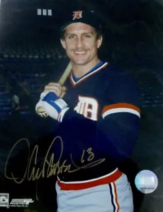 Lance Parrish Detroit Tigers Signed 8x10 Photo W/COA Beautiful Gold Pen!! - Picture 1 of 1