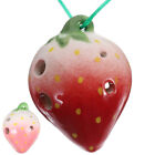 2 Sets Porcelain Strawberry Fruit Ocarina Toddler Ocarinas Beginner