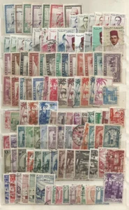 FRANKREICH MAROKKO SET, 160 VERSCHIEDENE BRIEFMARKEN, GEBRAUCHT - MH, SEHR SCHÖN! - Bild 1 von 2