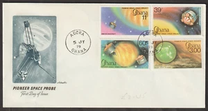 (CWF44)MALAYSIA GHANA 1979 PIONEER SPACE PROBE FDC - Picture 1 of 2