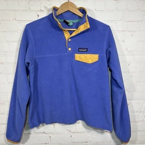 Chaqueta a presión Patagonia Synchilla polar T para mujer talla pequeña púrpura DEFECTUOSA - Imagen 1 de 12