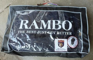 Rambo WUG Turnout Blanket, 200 Gram, Navy/Silver 72" - Picture 1 of 4
