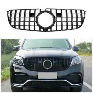 Parrilla delantera con orificio para cámara negra para Benz X166 GLS550 GLS63 2016-2019 - Imagen 1 de 13