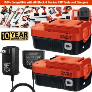 18V for Black and Decker HPB18 18Volt 4.5Ah Battery HPB18-OPE 244760-00 /Charger - Picture 1 of 17