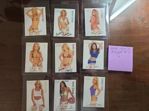 FLO JALIN LISA CHI LE 2002 SERIES 2 AUTOGRAPH lot of 9 BENCHWARMER CARD auto - Picture 1 of 6