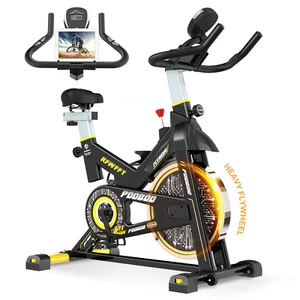 Indoor Cycling Bike Magnetic Stationary Bike Cycle Fitness Bike Exercise Bike - Picture 1 of 12