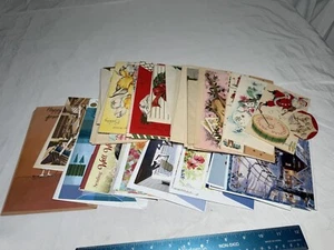 Mixed Lot Of Unused Greeting Cards Vintage Ephemera Holiday Special Days - Picture 1 of 5