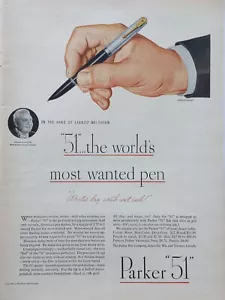 1946 vintage Parker 51 print ad. The world's most wanted pen - Picture 1 of 1