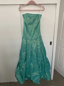 Stunning Vintage Teal Jessica McClintock Gown - Picture 1 of 6