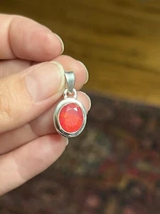 Stunning UNIQUE Ethiopian Dyed Pink Opal Sterling Silver - Bild 1 von 5