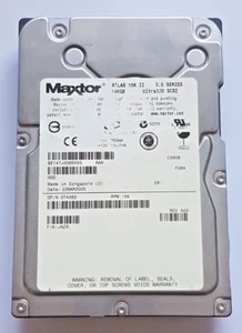 146 GB Maxtor Atlas 8E147J0 15K II Ultra320 SCSI 80pin 8MB HDD 3.5 " Hard Drive - Picture 1 of 1