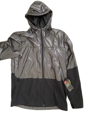 Under Armour Men Water Resistant Golf Black Full Zip Light Black Hoodie Size L - Image 1 of 4