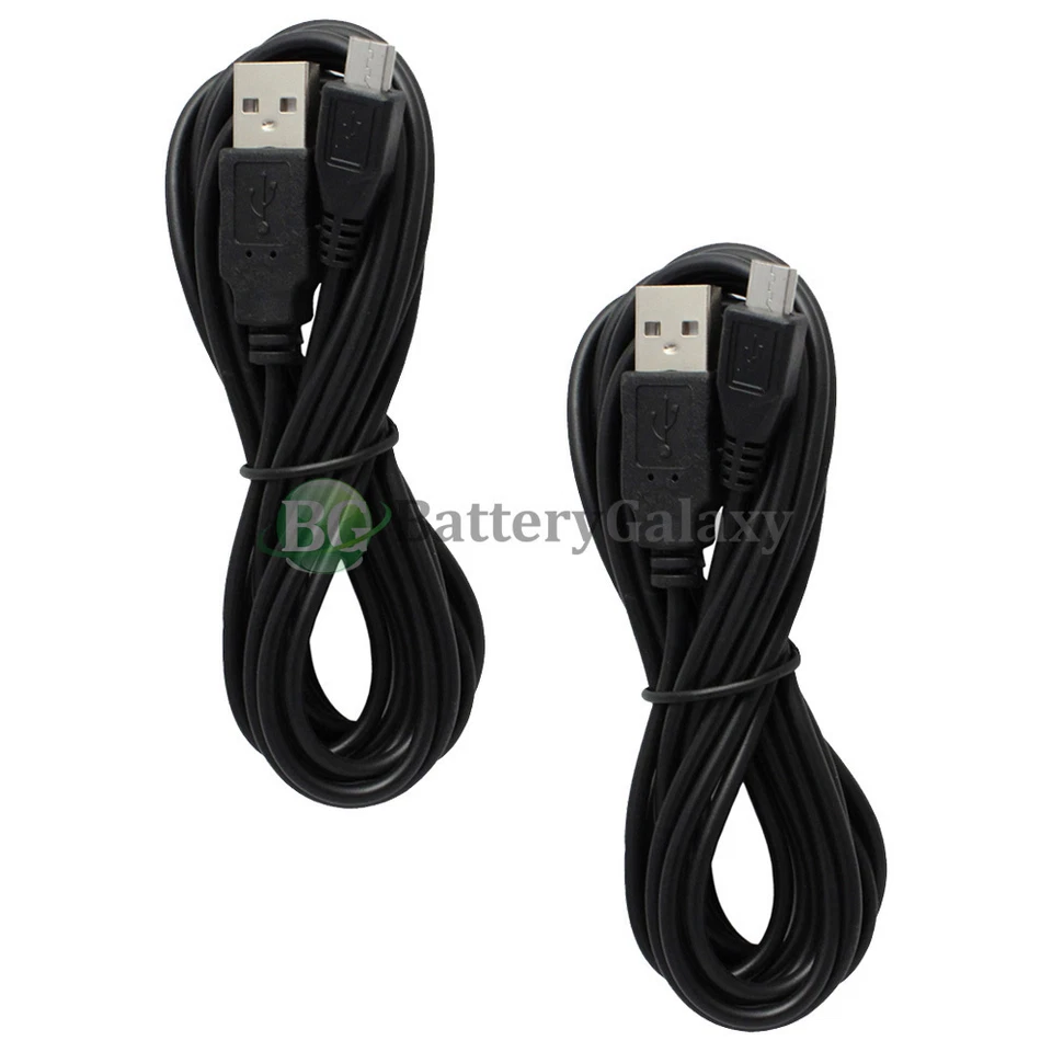 2 Micro USB 10FT Charger Cable for Android Phone ZTE Avid Plus Blade V7 Sonata 3 - Image 1 of 4
