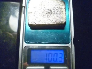 Goldbarren, 100g, Recyling-Gold, 1/2 Preis: Chips von CPU, USB, HDMI. Israel. - Bild 1 von 7
